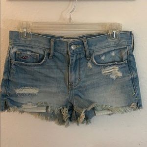 Hollister Light Wash Denim Shorts